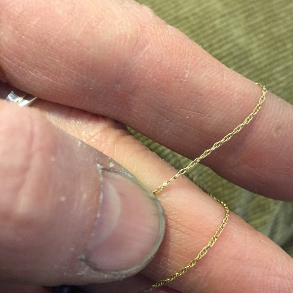 14k lapis lazuli bead necklace - Picture 2 of 7